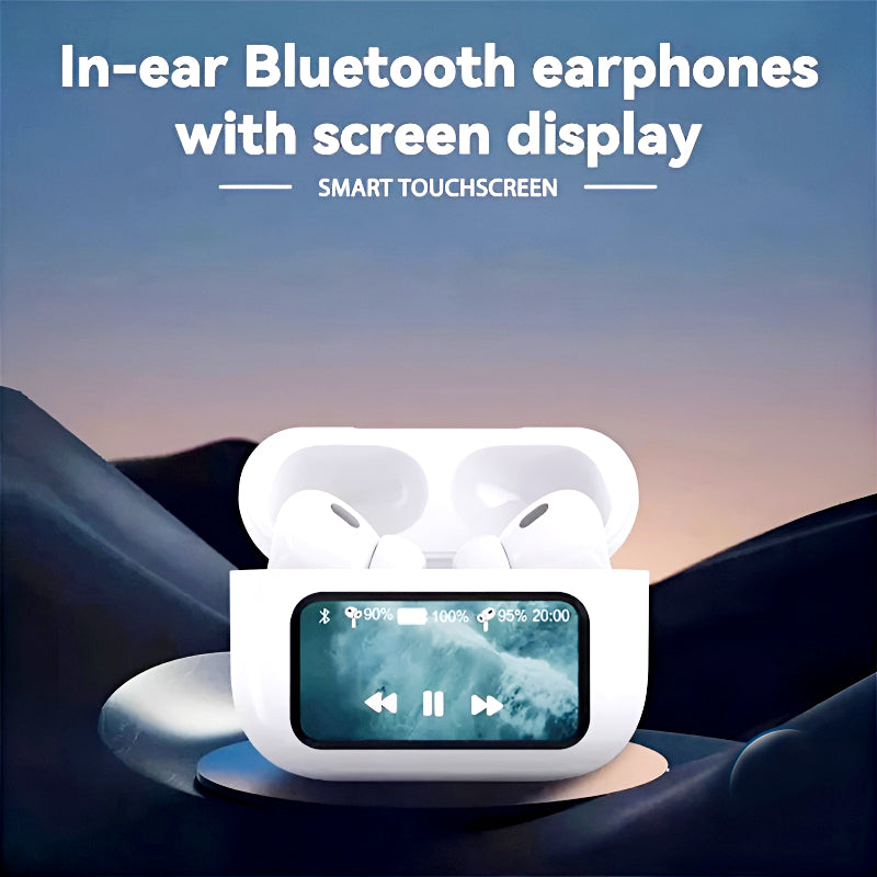 AIRPODS A9 PRO Touch Screen ANC/ENC Noise Reduction, Touch Control Wireless Headset TWS Noise Cancelling Earbud Bluetooth 5.4 Wireless Earbuds