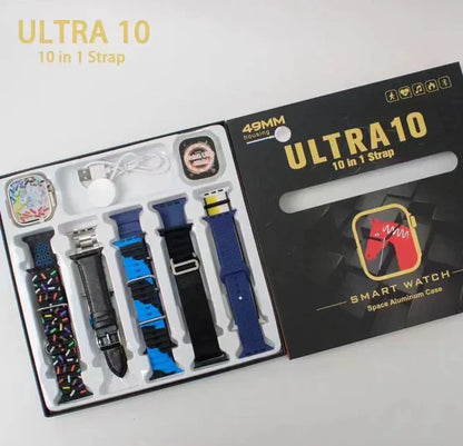 Watch Ultra 10 Smart Watch With 10 Straps