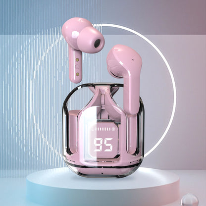 Air31 Earbuds Wireless Crystal Transparent Bluetooth 5.3 Air 31 Ear buds Wireless Headset Transparent Charging Case