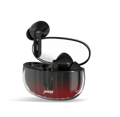 Airox E3 Wireless Earbuds with Crystal Case - Long Battery Life and Crystal-Clear Sound