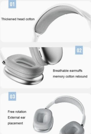 P9 PRO Plus Max Wireless Bluetooth Headphone High Version with Microphone Noise Canceling